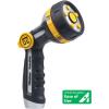 imageMelnor 65130AMZ RelaxGrip Thumb Control 5 Pattern wAdpt Nozzle Bundle QuickConnect Product Adapter Black YellowNozzle with Adatper Set