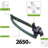 image:imageMelnor 65150AMZ Oscillating Sprinkler 15 Precision Nozzles Adjustable Spray Range Waters Up to 2650 Sq Ft with QuickConnect Bundle Green Yellow2 650 sq ft