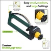 image:imageMelnor 65150AMZ Oscillating Sprinkler 15 Precision Nozzles Adjustable Spray Range Waters Up to 2650 Sq Ft with QuickConnect Bundle Green Yellow3 000 sq ft