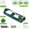 image:imageMelnor 65150AMZ Oscillating Sprinkler 15 Precision Nozzles Adjustable Spray Range Waters Up to 2650 Sq Ft with QuickConnect Bundle Green Yellow3 600 sq ft
