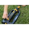 image:imageMelnor 65202AMZ CrossStream Turbo Oscillating Sprinkler 4000 Sq Ft Coverage TwinTouch Width amp Range Control InfinityDrive Turbo Motor Black Orange