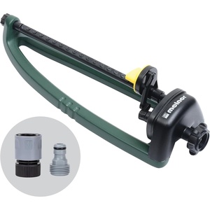 image:imageMelnor 65150AMZ Oscillating Sprinkler 15 Precision Nozzles Adjustable Spray Range Waters Up to 2650 Sq Ft with QuickConnect Bundle Green Yellow2 650 sq ft