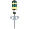 image:imageMelnor 65189AMZ Turbo Rotary Sprinkler on Step Spike 4 Spray Patterns Covers Up to 68 Ft Diameter QuickConnect Set GreenYellow6Pattern with QC Adapter