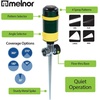 image:imageMelnor 65189AMZ Turbo Rotary Sprinkler on Step Spike 4 Spray Patterns Covers Up to 68 Ft Diameter QuickConnect Set GreenYellowRotary